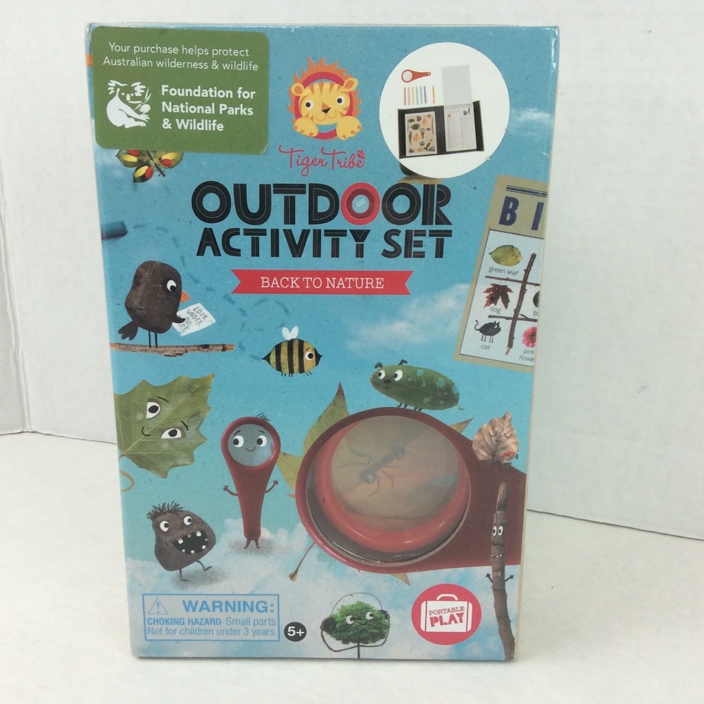Tiger Tribe Outdoor Activity Set Back to Nature Portable Play Home School New